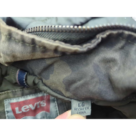 Levi's Jacket Mens XL Camo Full Zip Hooded Parka Military Style Lined - Picture 5 of 11